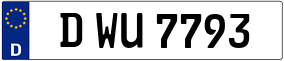 Truck License Plate